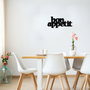 Wallity Bon Appetit 2 Accesorio Decorativo de Pared de Metal Negro